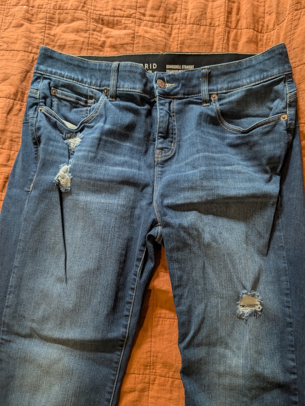 torrid bombshell straight jeans 18R